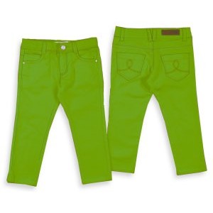 Kalhoty riflové basic zelené MINI Mayoral velikost: 128