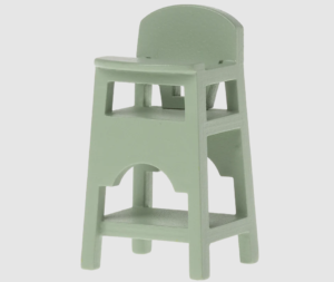 Vysoká židlička pro myší miminko zelená Maileg